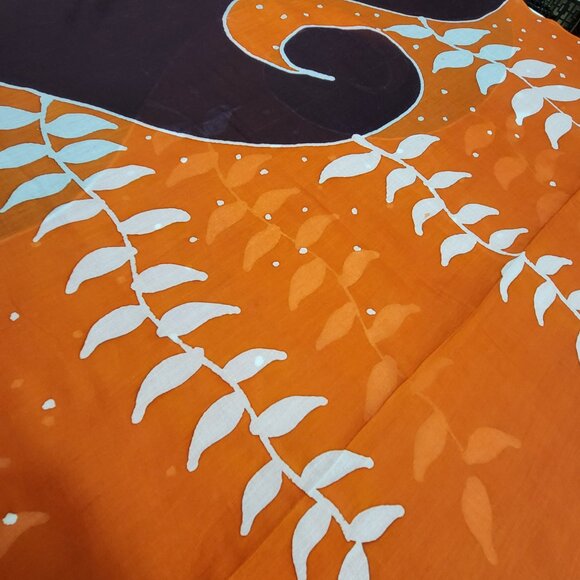 Womens Sarong Cotton Wrap Handpainted Batik Wrapskirt Beach Pareo Beachwear-NEW - Picture 4 of 7